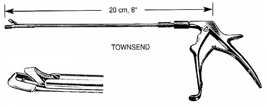 Kliešte bioptické Mini Townsend-UP - komplet